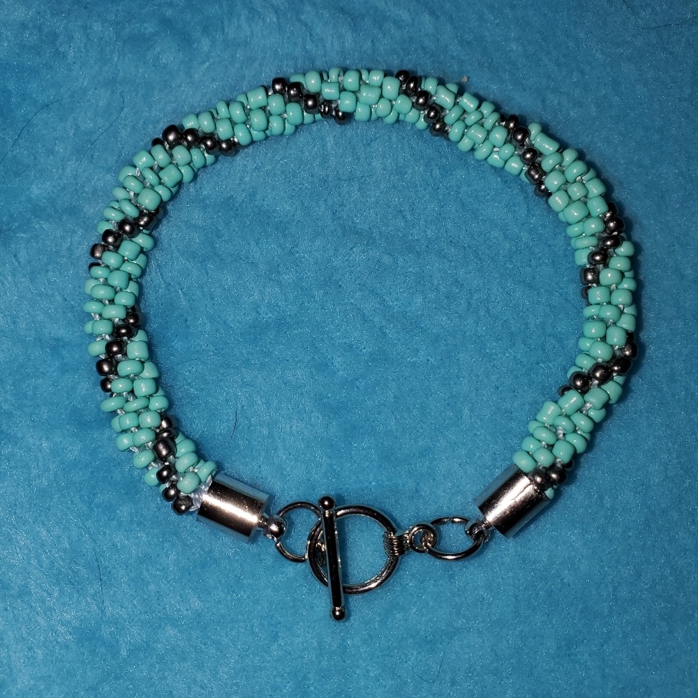 Japanese beaded kumihimo bracelet